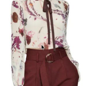 Reiss Rosa Romantic Floral Blouse sz 6